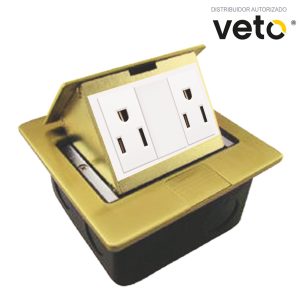 Caja de Piso Bronce