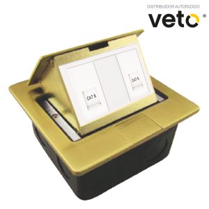 Caja de Piso Bronce