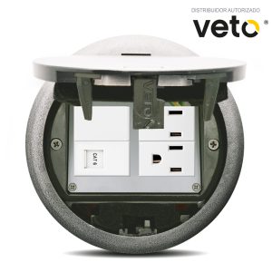 Caja de piso Redonda Acero Inóxidable